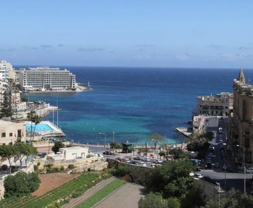 1 Bedrm Apt Seaview Balluta Bay Сент Джулианс Экстерьер фото